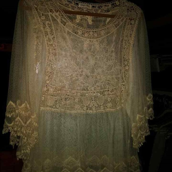Skylar & Jade Tops - Skylar & Jade Lace Sheer Tunic